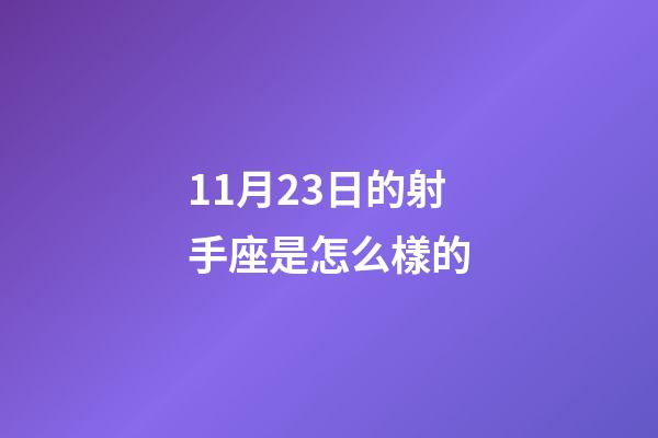 11月23日的射手座是怎么樣的-第1張-星座運(yùn)勢-玄機(jī)派