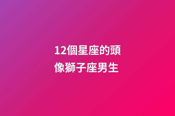 12個星座的頭像獅子座男生-第1張-星座運勢-玄機派