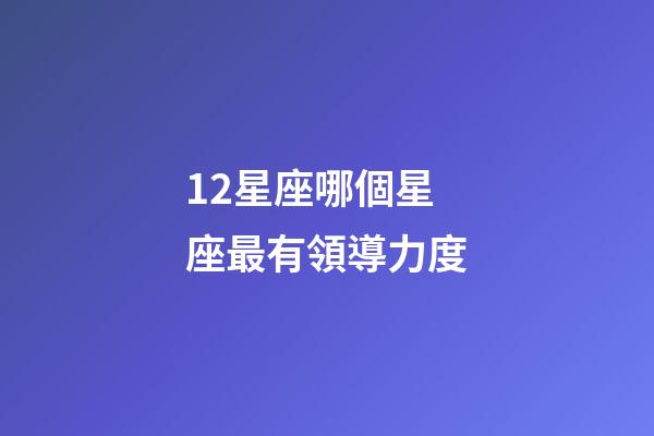 12星座哪個星座最有領導力度-第1張-星座運勢-玄機派