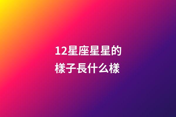 12星座星星的樣子長什么樣-第1張-星座運勢-玄機派