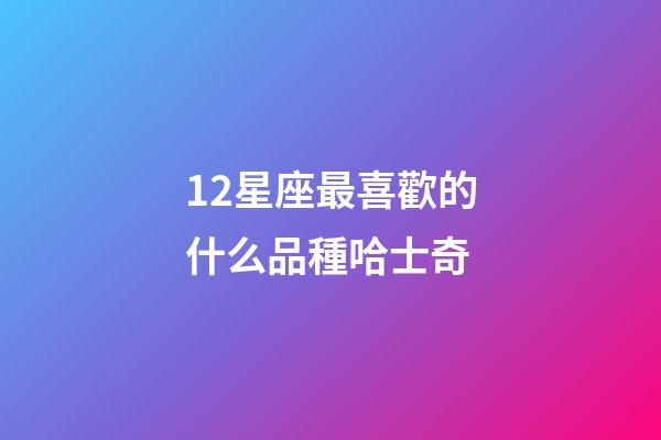 12星座最喜歡的什么品種哈士奇-第1張-星座運勢-玄機派