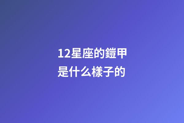 12星座的鎧甲是什么樣子的-第1張-星座運勢-玄機派