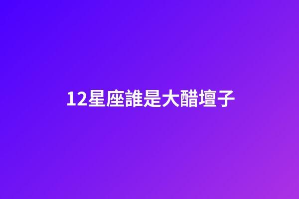 12星座誰是大醋壇子-第1張-星座運勢-玄機派