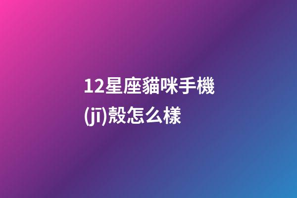 12星座貓咪手機(jī)殼怎么樣-第1張-星座運(yùn)勢-玄機(jī)派