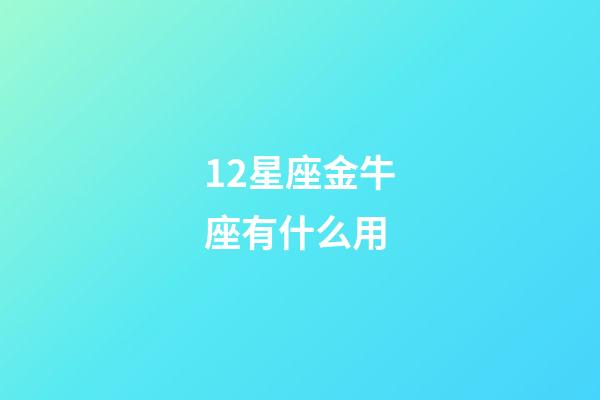 12星座金牛座有什么用-第1張-星座運勢-玄機派