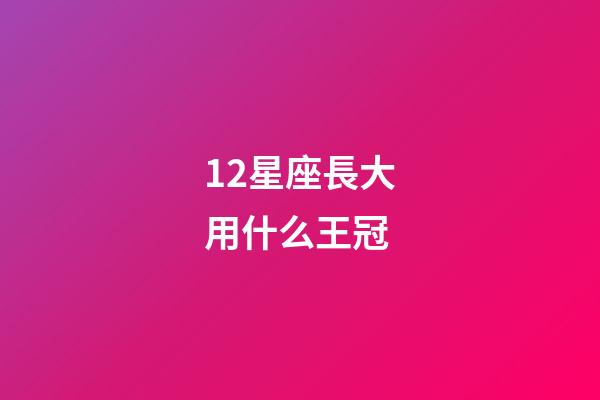 12星座長大用什么王冠-第1張-星座運勢-玄機派