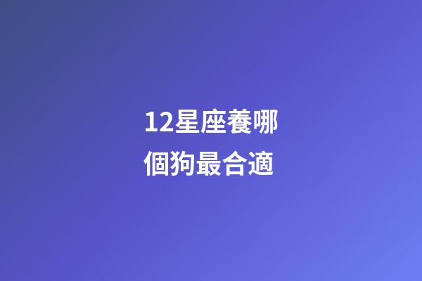 12星座養哪個狗最合適-第1張-星座運勢-玄機派
