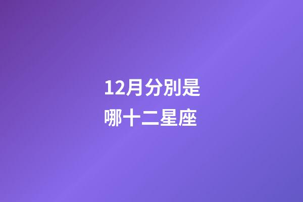 12月分別是哪十二星座-第1張-星座運(yùn)勢(shì)-玄機(jī)派