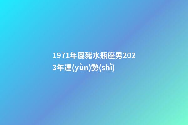 1971年屬豬水瓶座男2023年運(yùn)勢(shì)-第1張-星座運(yùn)勢(shì)-玄機(jī)派