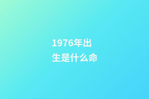1976年出生是什么命