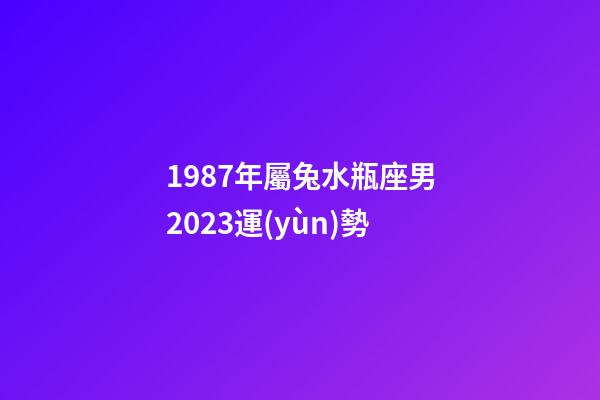 1987年屬兔水瓶座男2023運(yùn)勢-第1張-星座運(yùn)勢-玄機(jī)派