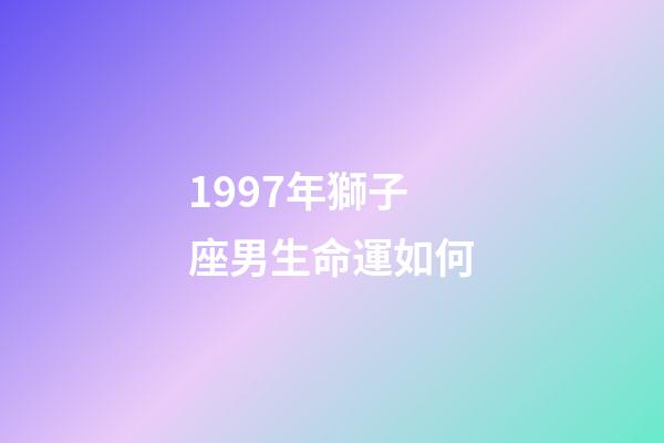 1997年獅子座男生命運如何-第1張-星座運勢-玄機派