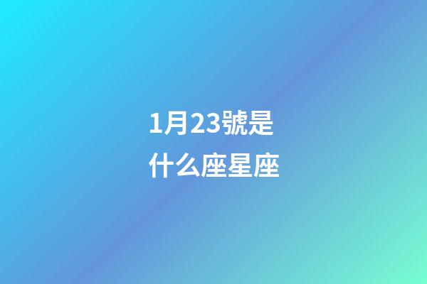 1月23號是什么座星座-第1張-星座運勢-玄機派