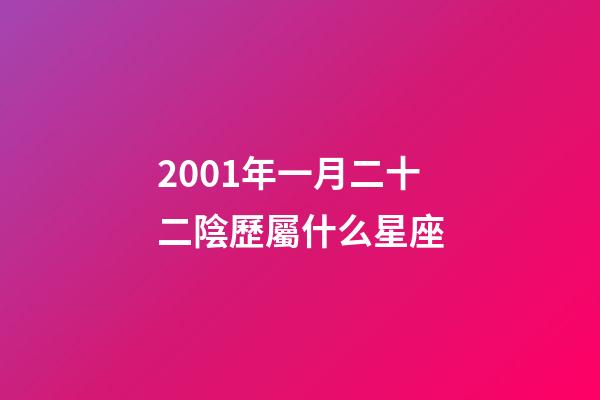 2001年一月二十二陰歷屬什么星座-第1張-星座運(yùn)勢-玄機(jī)派