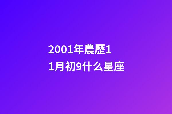 2001年農歷11月初9什么星座-第1張-星座運勢-玄機派