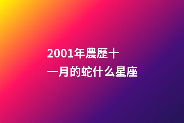 2001年農歷十一月的蛇什么星座-第1張-星座運勢-玄機派