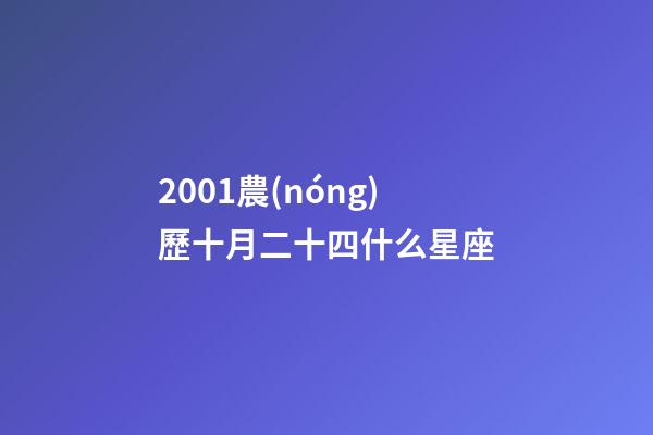 2001農(nóng)歷十月二十四什么星座-第1張-星座運勢-玄機派