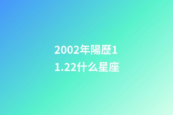 2002年陽歷11.22什么星座-第1張-星座運勢-玄機派