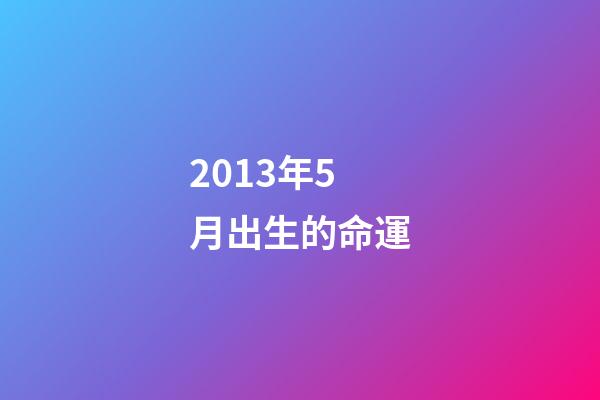 2013年5月出生的命運(5月出生的人會有什么樣的性格？這些愛豆來告訴你!)-第1張-觀點-玄機派