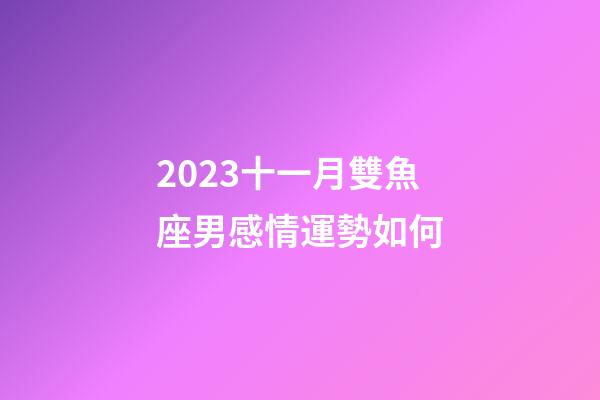 2023十一月雙魚座男感情運勢如何-第1張-星座運勢-玄機(jī)派