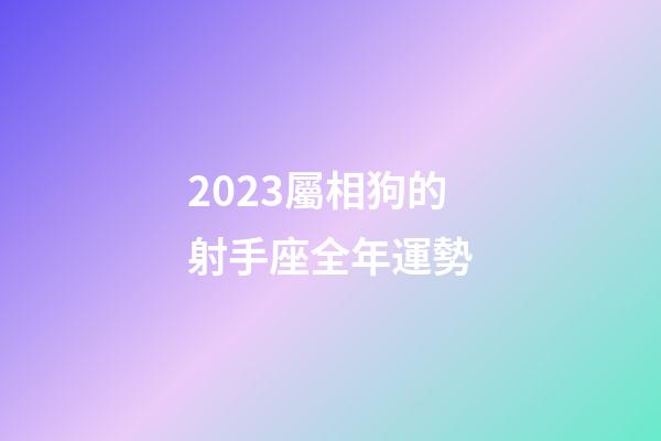 2023屬相狗的射手座全年運勢-第1張-星座運勢-玄機派