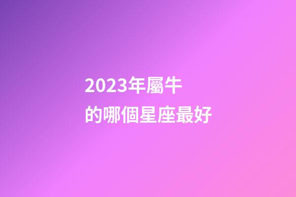 2023年屬牛的哪個星座最好-第1張-星座運勢-玄機派