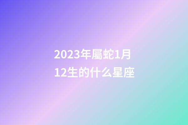 2023年屬蛇1月12生的什么星座-第1張-星座運(yùn)勢-玄機(jī)派