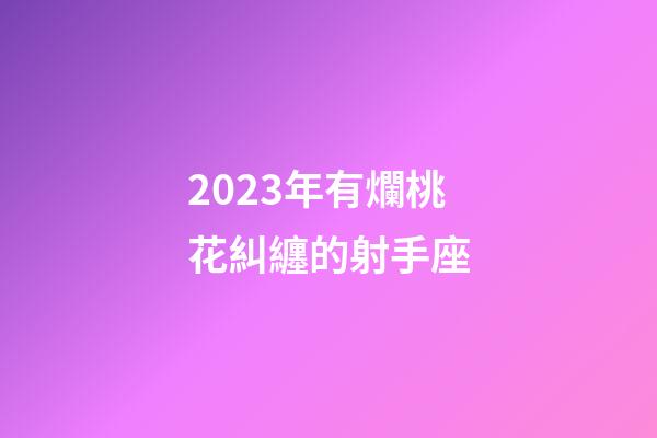 2023年有爛桃花糾纏的射手座-第1張-星座運勢-玄機派