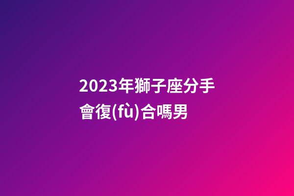 2023年獅子座分手會復(fù)合嗎男-第1張-星座運勢-玄機(jī)派
