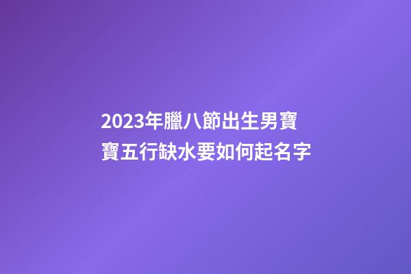 2023年臘八節出生男寶寶五行缺水要如何起名字