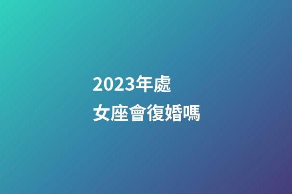 2023年處女座會復婚嗎-第1張-星座運勢-玄機派