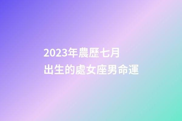2023年農歷七月出生的處女座男命運-第1張-星座運勢-玄機派
