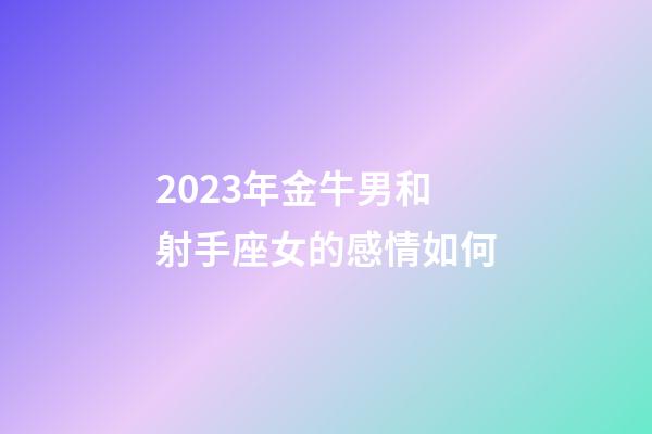 2023年金牛男和射手座女的感情如何-第1張-星座運勢-玄機派