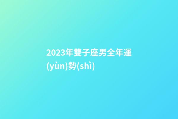 2023年雙子座男全年運(yùn)勢(shì)-第1張-星座運(yùn)勢(shì)-玄機(jī)派
