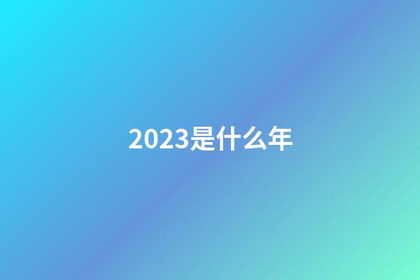 2023是什么年