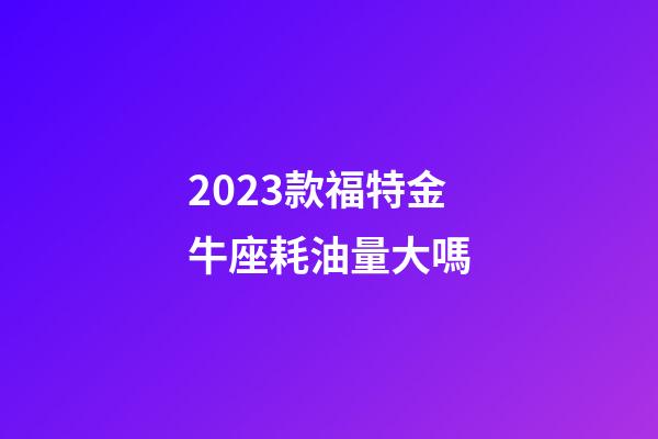 2023款福特金牛座耗油量大嗎-第1張-星座運勢-玄機派