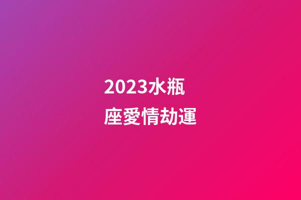 2023水瓶座愛情劫運-第1張-星座運勢-玄機派