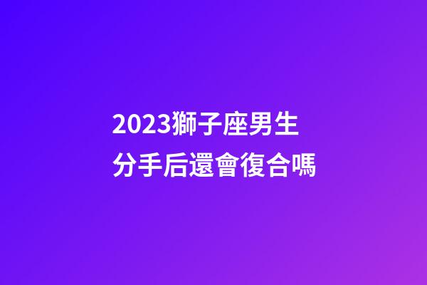 2023獅子座男生分手后還會復合嗎-第1張-星座運勢-玄機派