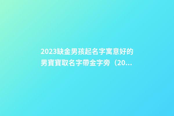 2023缺金男孩起名字寓意好的男寶寶取名字帶金字旁（2023年缺金的男孩名字）