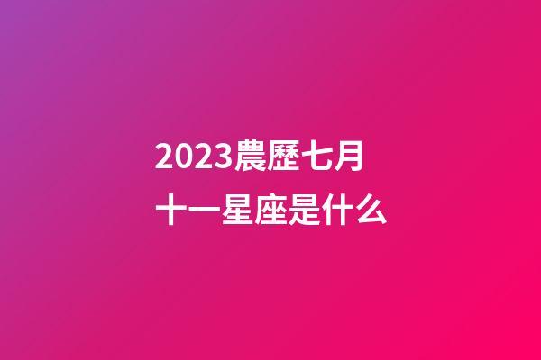 2023農歷七月十一星座是什么-第1張-星座運勢-玄機派