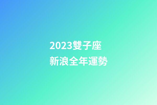2023雙子座新浪全年運勢-第1張-星座運勢-玄機派