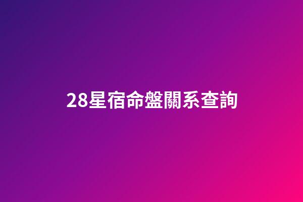 28星宿命盤關系查詢(「李老師講義」一句一個知識點，看了就能記住!二十八宿和四象)-第1張-觀點-玄機派