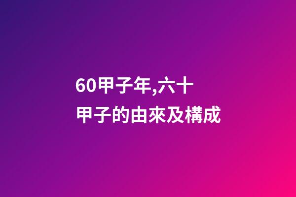 60甲子年,六十甲子的由來及構成-第1張-觀點-玄機派