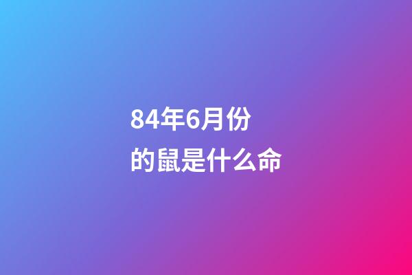 84年6月份的鼠是什么命(屬鼠人，5月底必有大喜，你一定要接到!)-第1張-觀點(diǎn)-玄機(jī)派