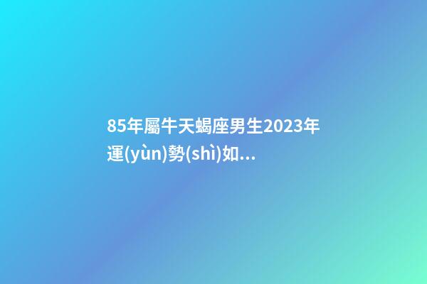 85年屬牛天蝎座男生2023年運(yùn)勢(shì)如何-第1張-星座運(yùn)勢(shì)-玄機(jī)派