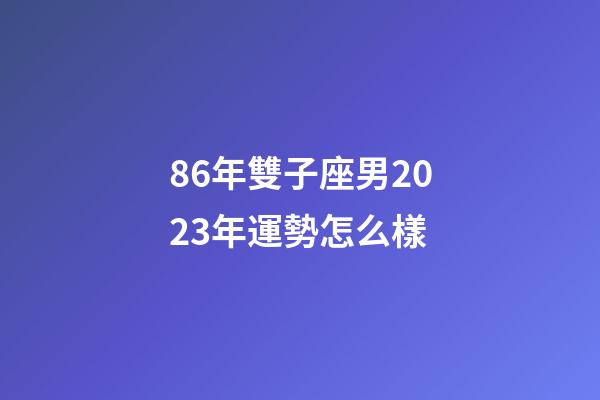 86年雙子座男2023年運勢怎么樣-第1張-星座運勢-玄機派