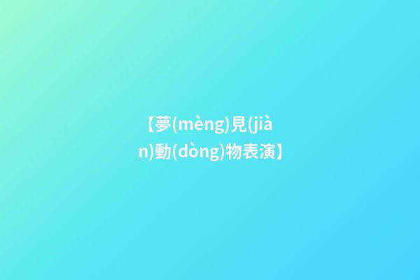 【夢(mèng)見(jiàn)動(dòng)物表演】
