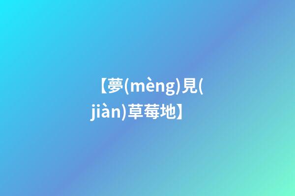 【夢(mèng)見(jiàn)草莓地】