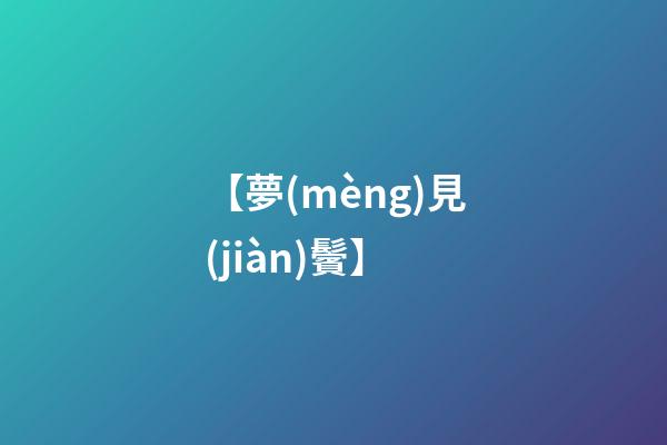 【夢(mèng)見(jiàn)鬢】