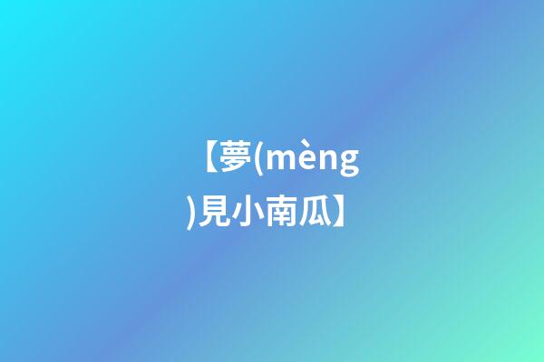 【夢(mèng)見小南瓜】